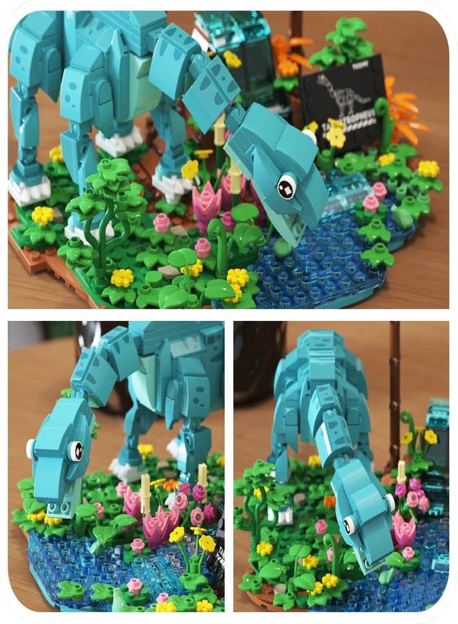 Mov stone Dinosaur World Brachiosaurus Building Set- Compatible with Lego Sets for Boys 8-14, Jurassic Volcano Era Building, Birthday Gift Set for Boys & Girl (559 Pcs) - Image 3